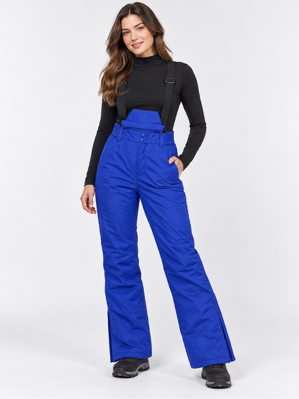 Mountain Warehouse Snow Ski Pants with Suspenders – Blue – Women’s US 2
